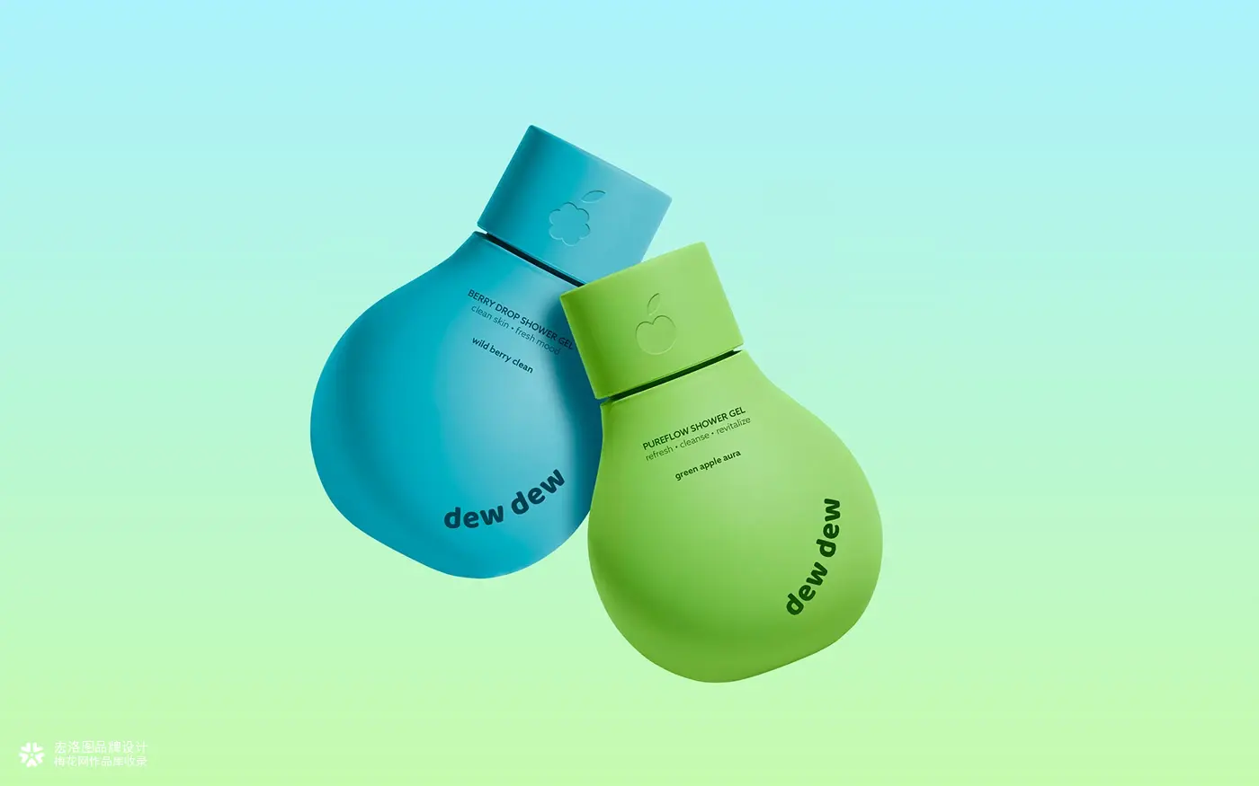 沐浴露Dewdew品牌包装设计-宏洛图品牌设计