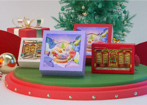 Merry Christmas圣诞节礼品形象项目设计包装设计礼盒设计