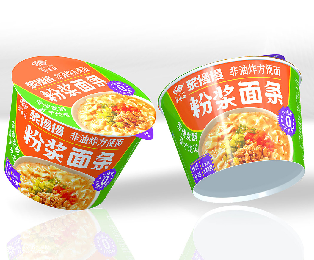 华味坊丨粉浆面条包装设计（食品包装设计，方便食品包装设计）