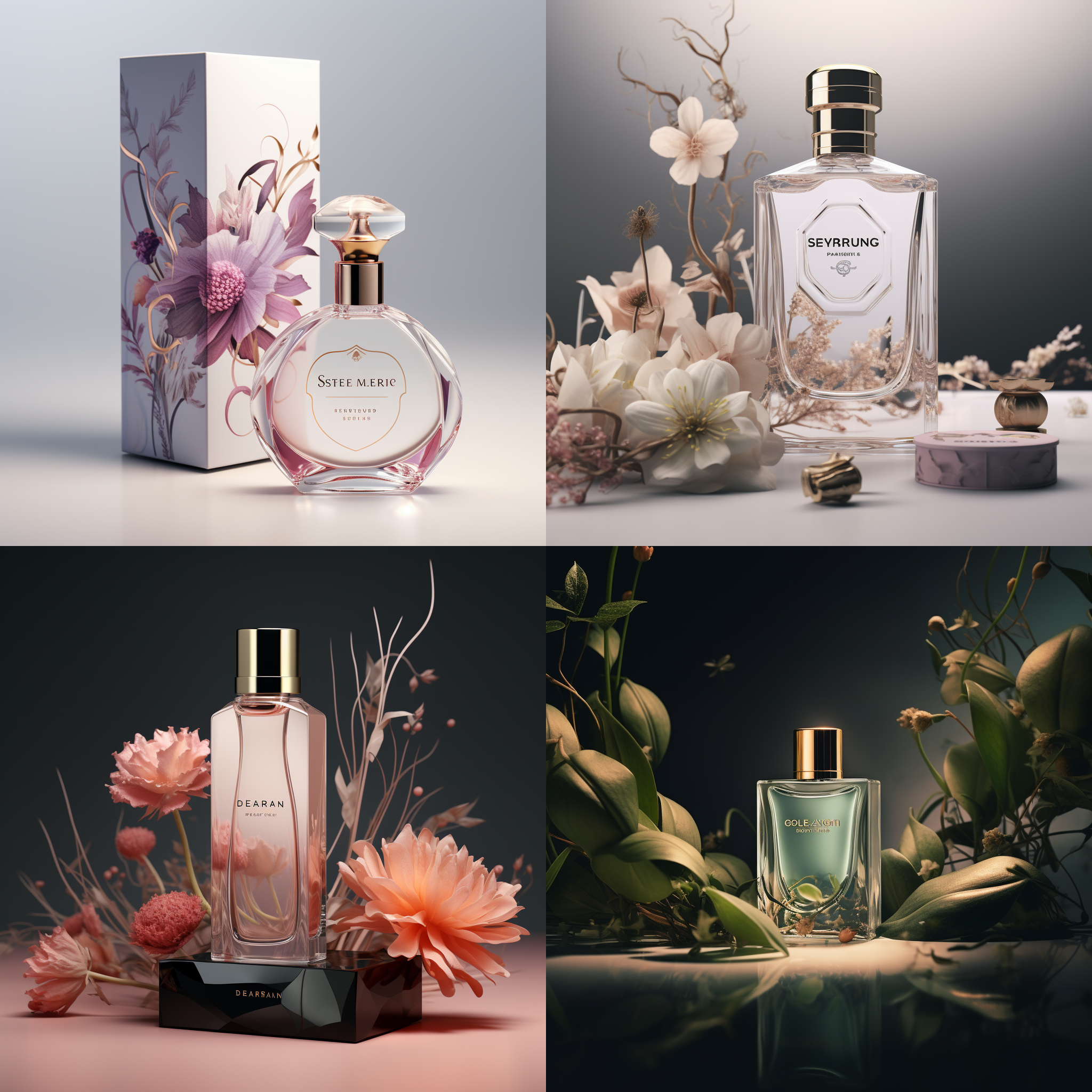 时尚护肤品包装设计 精油包装设计 彩妆产品外观设计