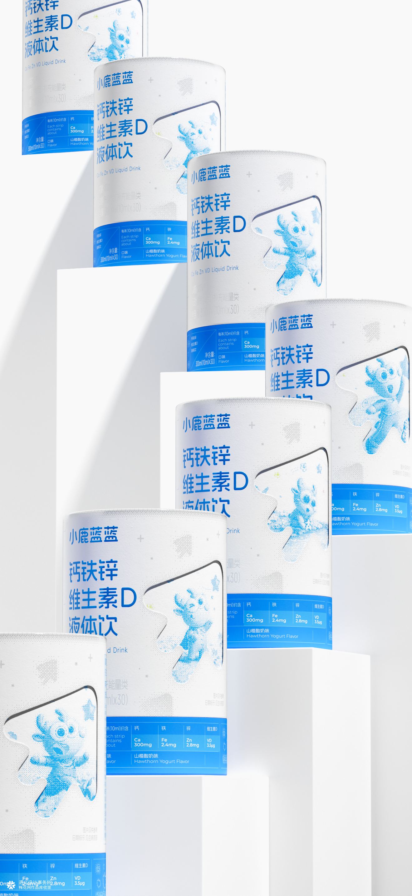 遇义设计丨小鹿蓝蓝 液体饮包装设计丨一转眼就长大了
