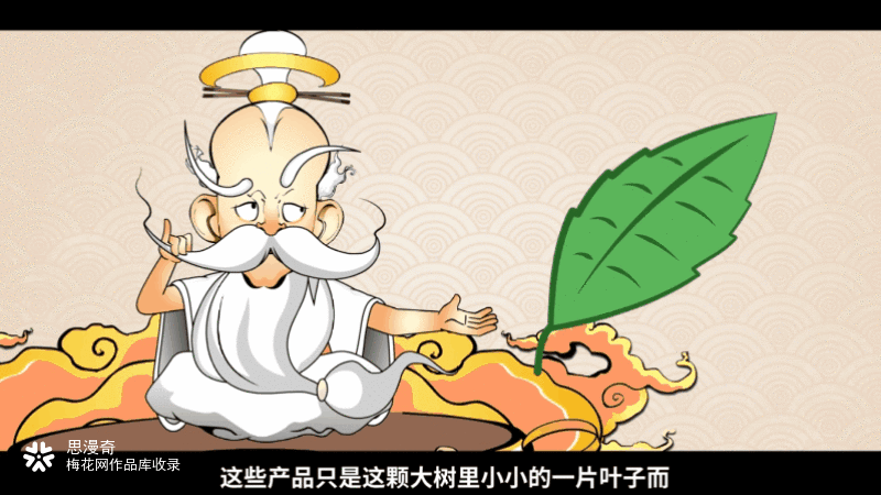 《餐饮百晓生-小白开店》国潮扁平化MG 动画