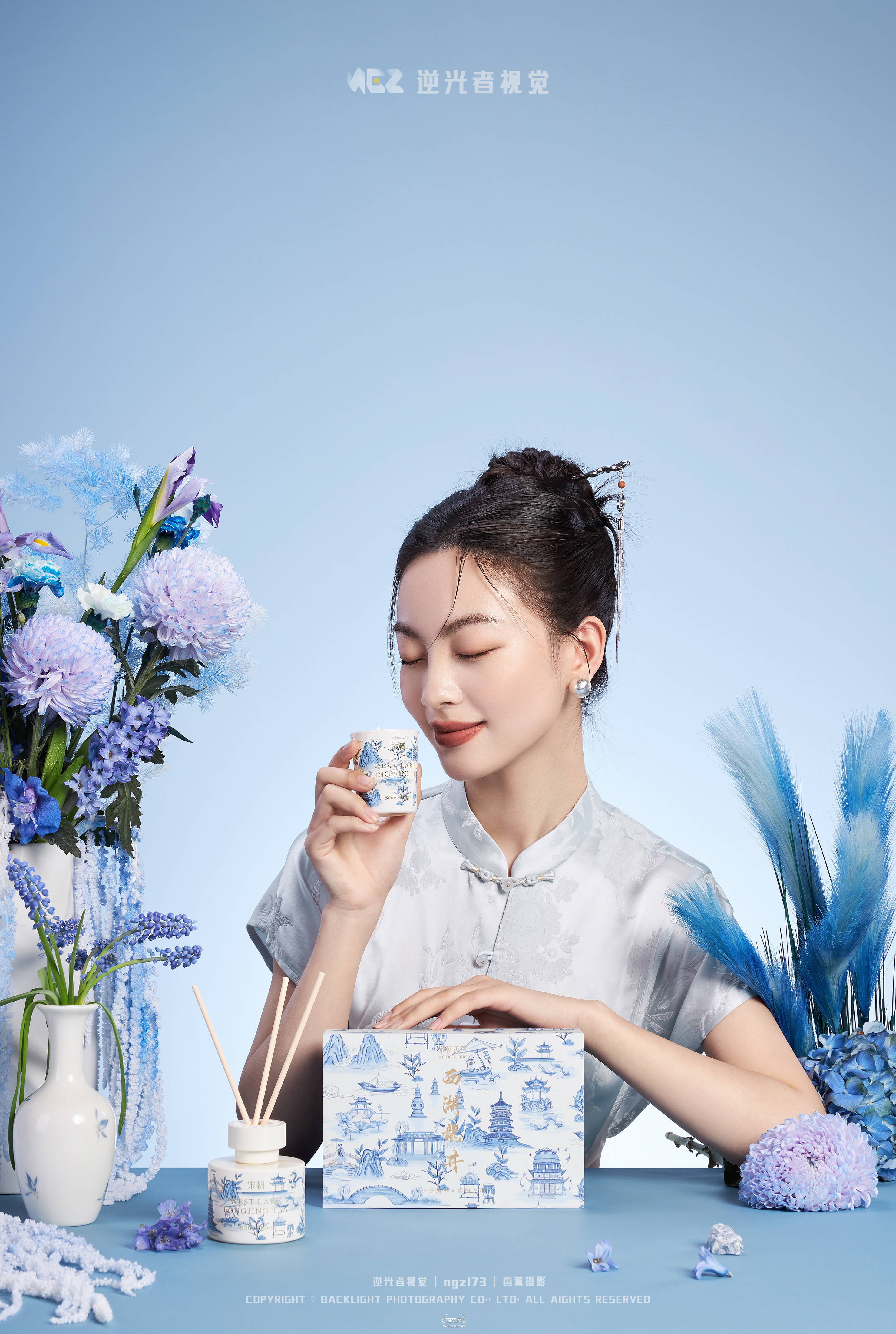 西湖十景香氛礼盒/宋朝香薰/香薰拍摄/逆光者视觉