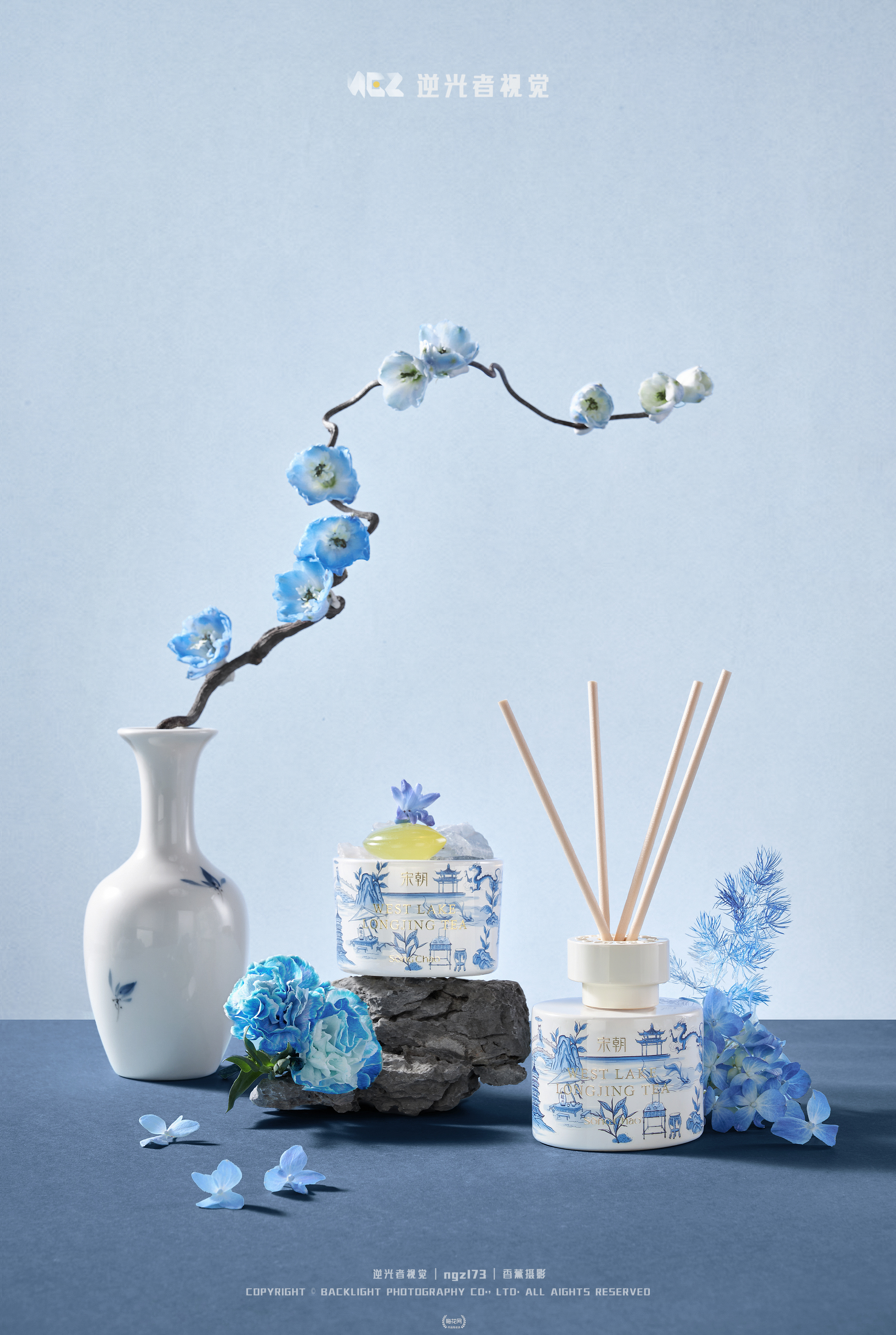 西湖十景香氛礼盒/宋朝香薰/香薰拍摄/逆光者视觉