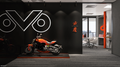 必鹰 | 摩托车科技品牌定制化商业办公空间设计