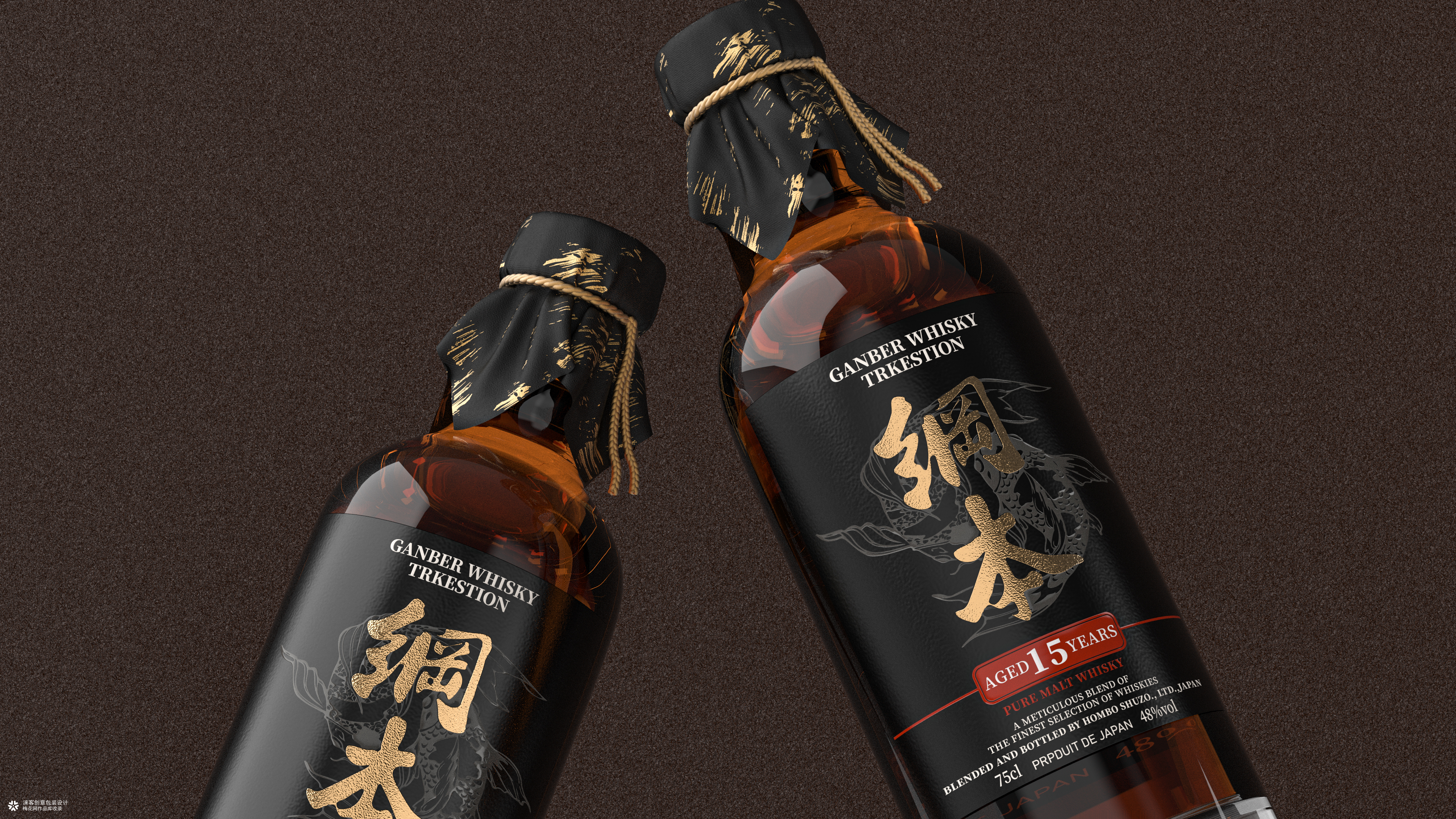 纲本日式威士忌包装设计